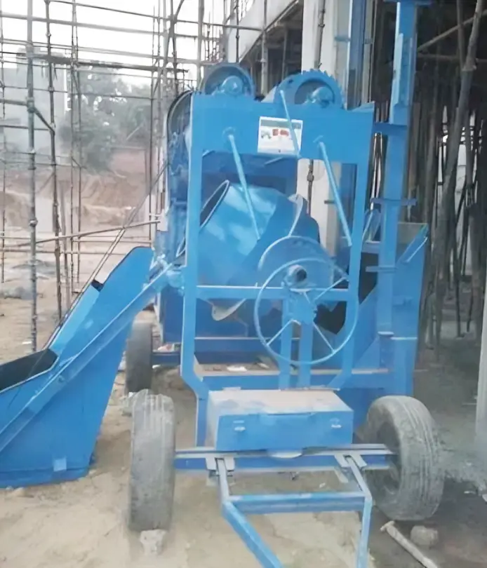 Mixer Lift with Hydraulic Hopper operation